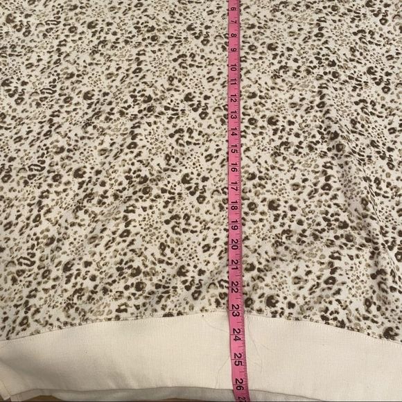 NWT ocean drive small animal printed spotted cream pullover sweater cotton blend - Picture 8 of 8